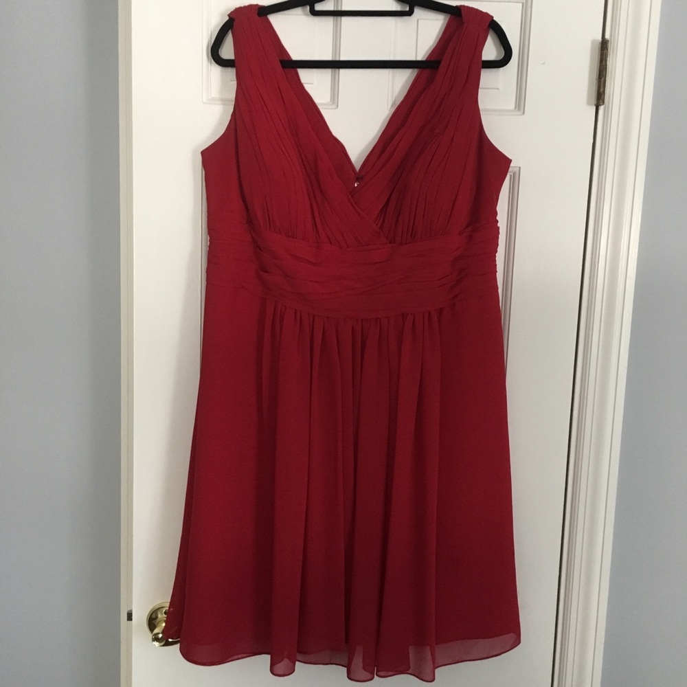 Bill Levkoff Red Bridesmaids Dress 18/20